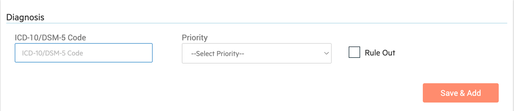 Adding a Diagnosis to the Client Chart